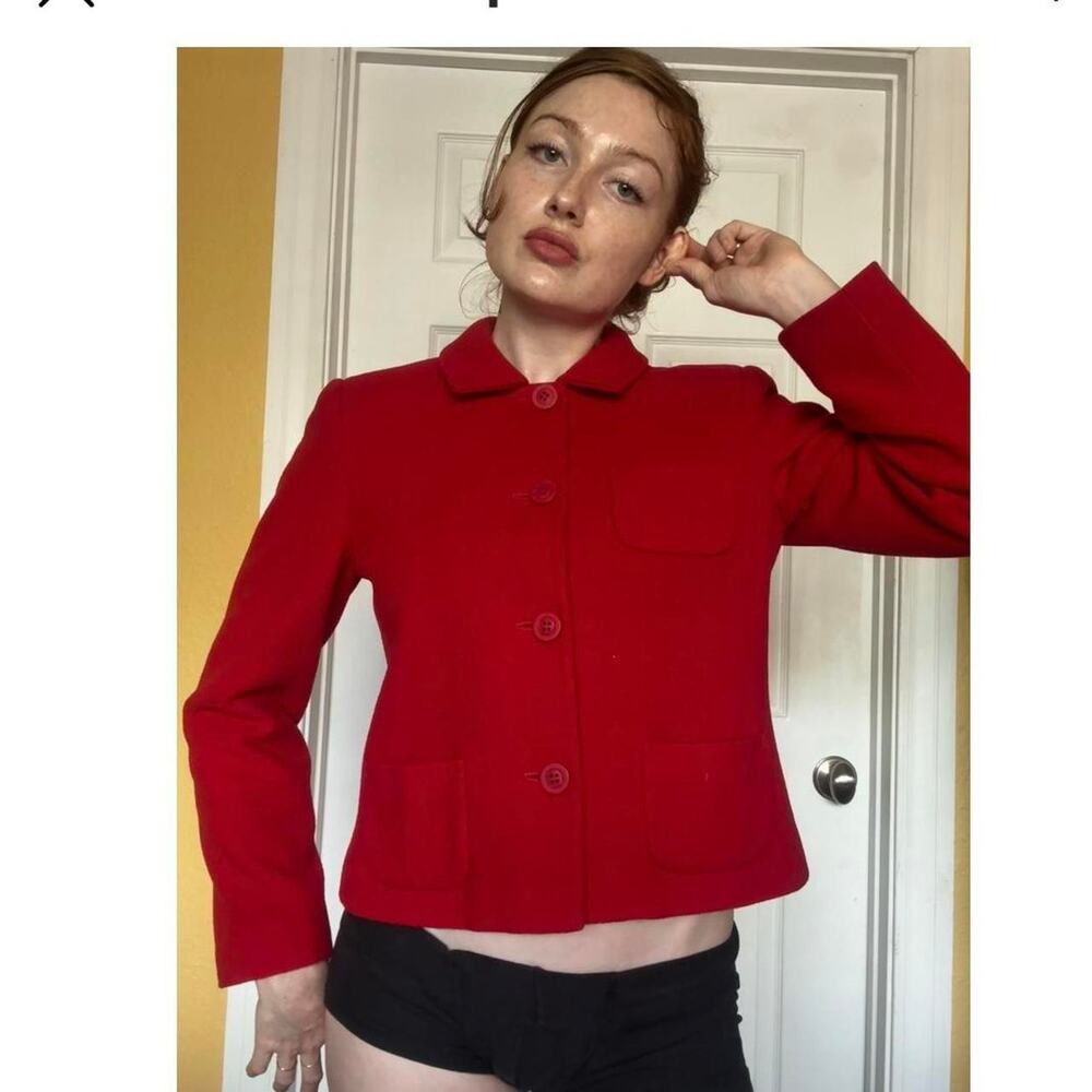 Vintage Mod Wool Midi Jacket